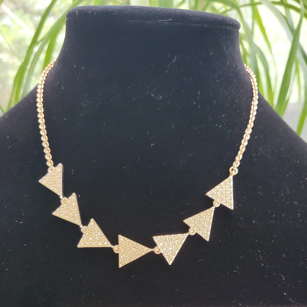 Blush Trilateral Necklace Touchstone Crystal by Swarovski